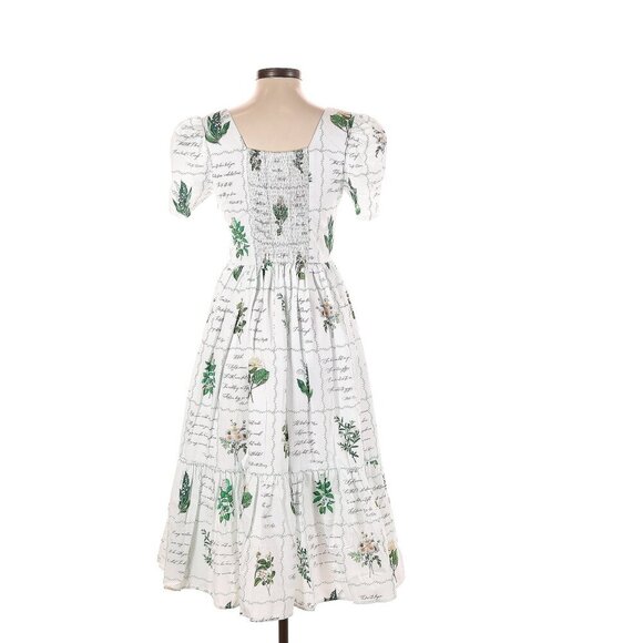 Mome Brand Evanjelina & Co Faye Dress in Botanical Love Poems Small NWT - Picture 4 of 6